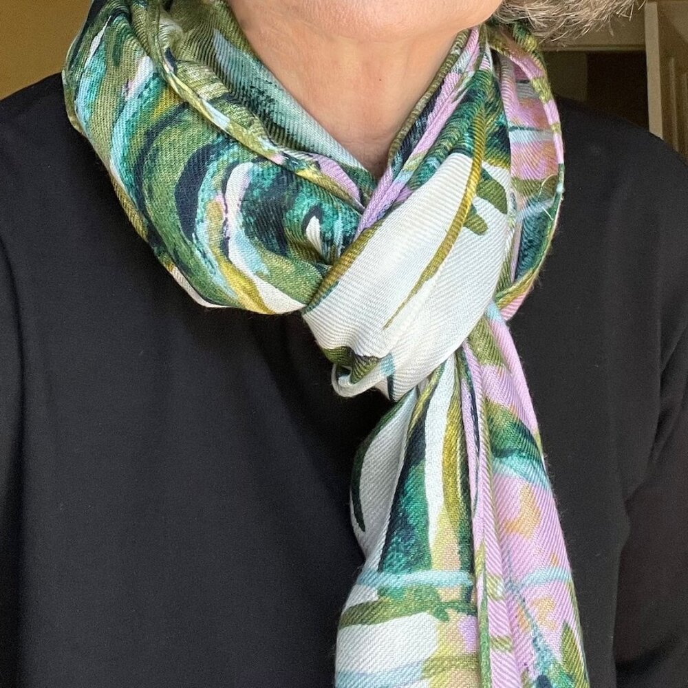 Vintage Tropical Print Scarf by INC International Concepts